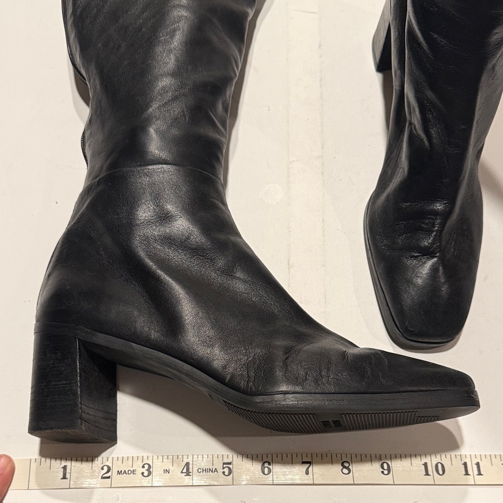 Stuart Weitzman Black Under the Knee Boots - Picture 6 of 7
